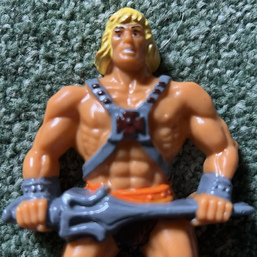 Vintage, 1983, He-Man and Skeletor Mattel & Wilton Cake Toppers. Set of 2